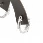 0.90Ct Natural Diamond 14K Solid White Gold Hoop Earrings