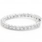 2.00Ct Natural Diamond 14K Solid White Gold Hoop Earrings