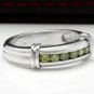 .50Ct Natural VS Green Diamond 14K Solid White Gold Ring