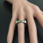 .50Ct Natural VS Green Diamond 14K Solid White Gold Ring