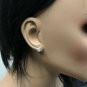 0.25Ct Natural SI1 Diamond 14k Solid White Gold Earrings