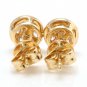 0.25Ct Natural SI1 Diamond 14k Solid Yellow Gold  Earrings