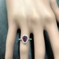 1.80 Carats Red Ruby and Natural Diamond 14K Solid Yellow Gold Ring