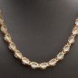 27.00Ct Natural Australian Opal & Diamond 14K Solid Yellow Gold Necklace