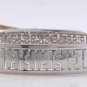 HEAVY Estate 2.50 Carat Natural VS1 Diamond 18K Solid White Gold Bracelet Bangle