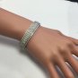 HEAVY Estate 2.50 Carat Natural VS1 Diamond 18K Solid White Gold Bracelet Bangle