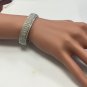 HEAVY Estate 2.50 Carat Natural VS1 Diamond 18K Solid White Gold Bracelet Bangle
