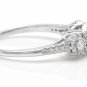 0.85 Carats Natural Diamond 14K Solid White Gold Band Ring