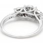 0.85 Carats Natural Diamond 14K Solid White Gold Band Ring