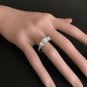 0.85 Carats Natural Diamond 14K Solid White Gold Band Ring