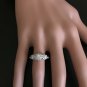 0.85 Carats Natural Diamond 14K Solid White Gold Band Ring