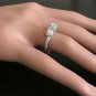 0.85 Carats Natural Diamond 14K Solid White Gold Band Ring