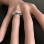 0.85 Carats Natural Diamond 14K Solid White Gold Band Ring