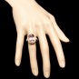 10.00 Carats Natural Morganite and Diamond 14K Solid Yellow Gold Ring