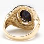 8.00Ct Natural Blue Sapphire & Diamond 14K Yellow Solid Gold Ring