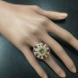 10.00 Carats NATURAL SAPPHIRE and DIAMOND 14K Solid White Gold Ring