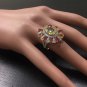 10.00 Carats NATURAL SAPPHIRE and DIAMOND 14K Solid White Gold Ring