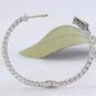 1.45 Carats VS1 / E-F Natural Diamond 14K Solid White Gold Hoop Earrings
