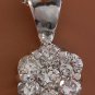 Estate .85 Carats Natural Diamond 14K Solid White Gold Necklace
