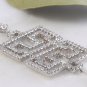 Estate 3.12Ct Natural Diamond & Onyx 14K Solid White Gold Necklace