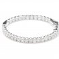 2.85Ct Natural Diamond 14K Solid White Gold Hoop Earrings