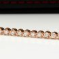 2.32 Carats Natural Diamond 14K Solid Rose Gold Bracelet
