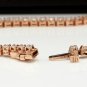 2.32 Carats Natural Diamond 14K Solid Rose Gold Bracelet