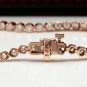 2.32 Carats Natural Diamond 14K Solid Rose Gold Bracelet