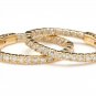 2.25Ct Natural Diamond 14K Solid Yellow Gold Hoop Earrings