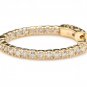 2.25Ct Natural Diamond 14K Solid Yellow Gold Hoop Earrings