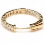 2.25Ct Natural Diamond 14K Solid Yellow Gold Hoop Earrings