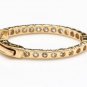 2.25Ct Natural Diamond 14K Solid Yellow Gold Hoop Earrings