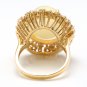 8.65Ct Natural Ethiopian Opal and Diamond 14K Solid Yellow Gold Ring