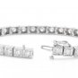 3.20 Carat Natural Diamond 14K Solid White Gold Bracelet