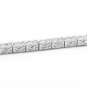 3.20 Carat Natural Diamond 14K Solid White Gold Bracelet