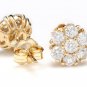 1.15Ct Natural Diamond 14k Solid Yellow Gold Earrings