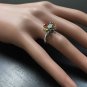 1.75Ct Natural Multi-Color Sapphire & Diamond 14K Solid White Gold Flower Ring