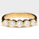 .90Ct Natural Diamond 14K Solid Yellow Gold Ring