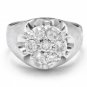 1.00 Carats Splendid Natural Diamond 14K Solid White Gold Ring