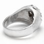 1.00 Carats Splendid Natural Diamond 14K Solid White Gold Ring
