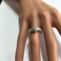 Estate .65Ct Natural Diamond 14K Solid White Gold Engagement Ring
