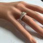 Estate .65Ct Natural Diamond 14K Solid White Gold Engagement Ring