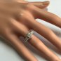 Estate .65Ct Natural Diamond 14K Solid White Gold Engagement Ring
