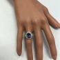5.15 Carats NATURAL TANZANITE and DIAMOND 14K Solid White Gold Ring