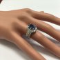 5.15 Carats NATURAL TANZANITE and DIAMOND 14K Solid White Gold Ring