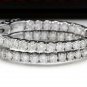 1.95Ct Natural Diamond 14K Solid White Gold Hoop Earrings