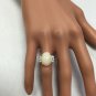6.30Ct Natural Ethiopian Opal and Diamond 14K Solid Yellow Gold Ring
