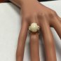 6.30Ct Natural Ethiopian Opal and Diamond 14K Solid Yellow Gold Ring