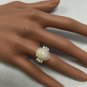 6.30Ct Natural Ethiopian Opal and Diamond 14K Solid Yellow Gold Ring