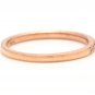 14K Solid Rose Gold Diamond Wedding Band Ring